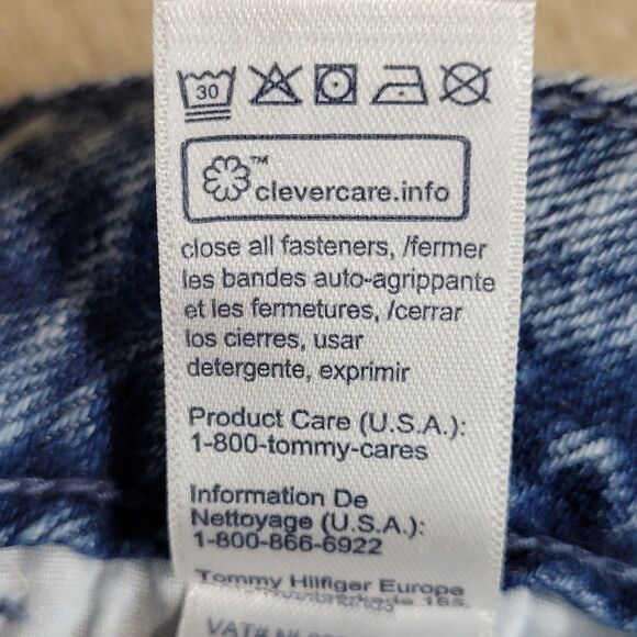 NEW Tommy Hilfiger Blue Jean Skirt Womens 8 Fit & Flare Button Midi Pockets - Picture 7 of 9